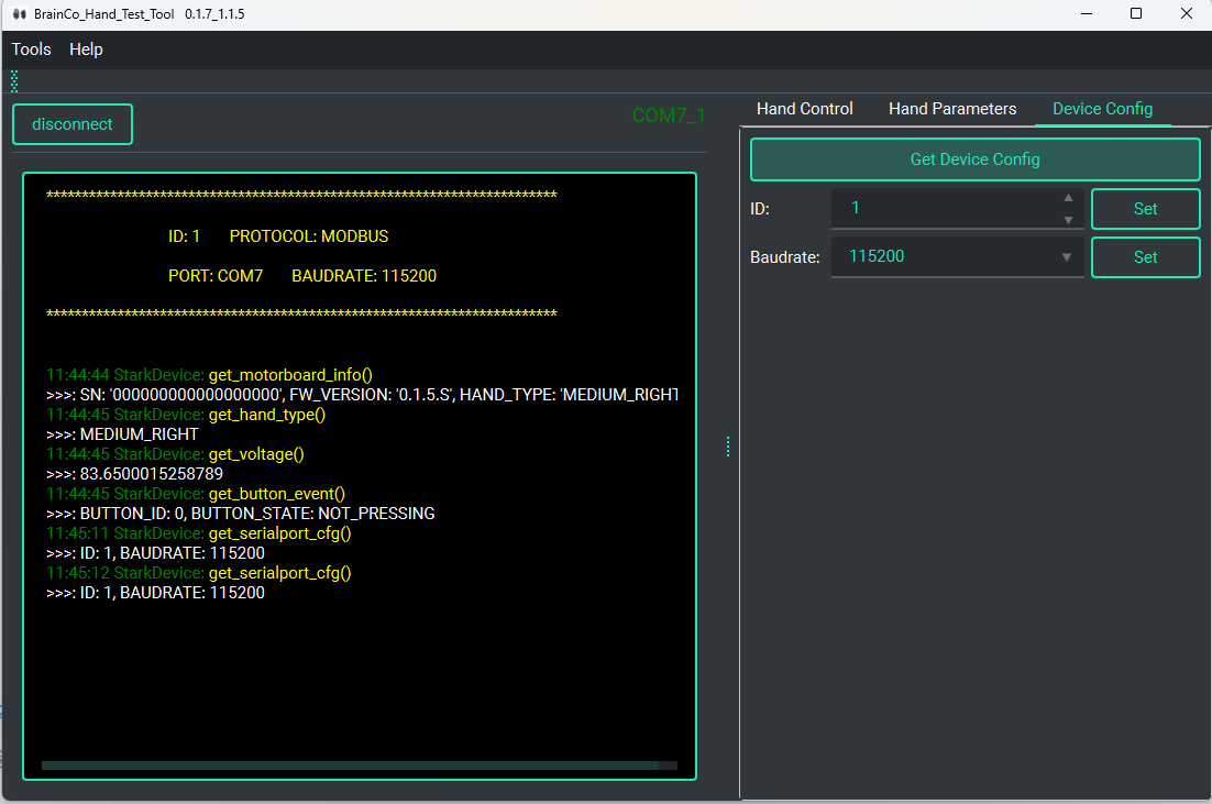 Device configuration